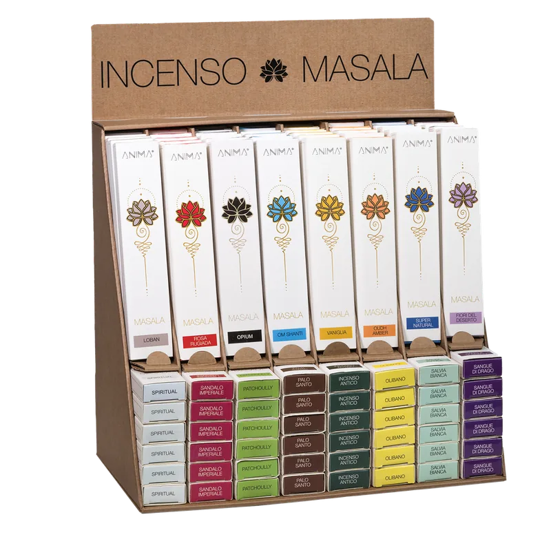 Espositore Jaipur MASALA con le 16 fragranze